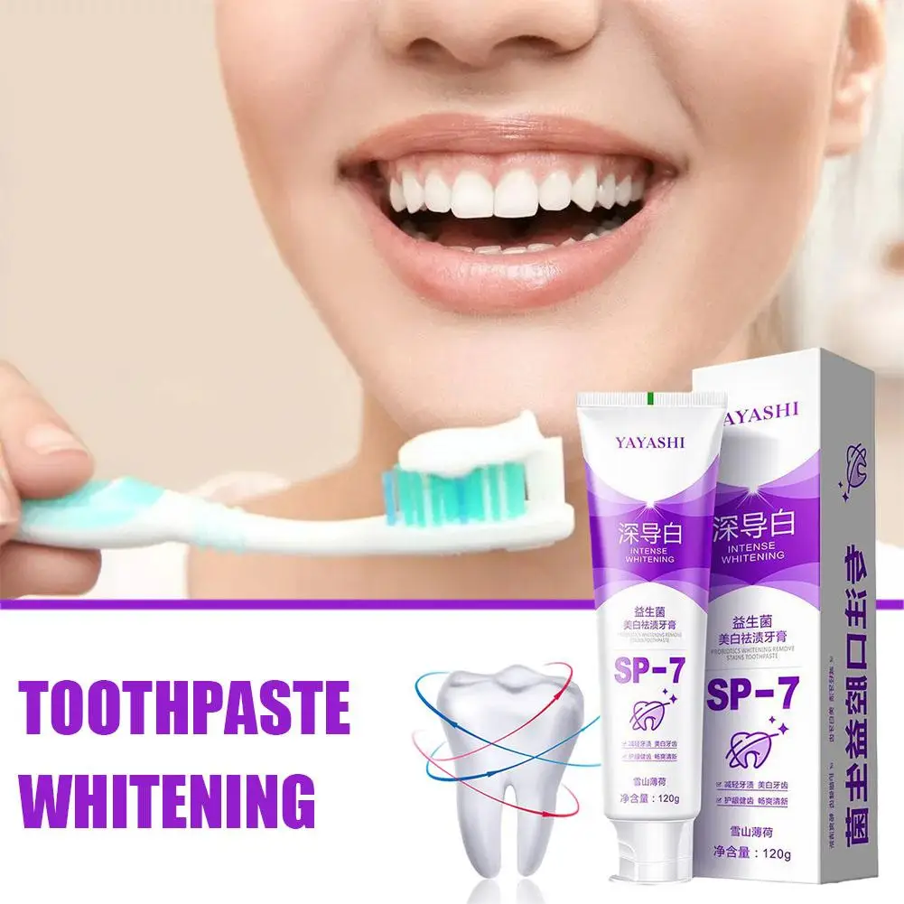 

Probiotic Whitening Shark Toothpaste Teeth Whitening Plaque Fresh Breath Oral Toothpaste Prevents Toothpaste Care 120g O0I4