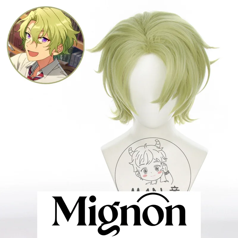 

Парик для косплея Ensemble Stars Tomoe Hiyori ES, пушистый топ, короткие вьющиеся волосы, подарок на Хэллоуин