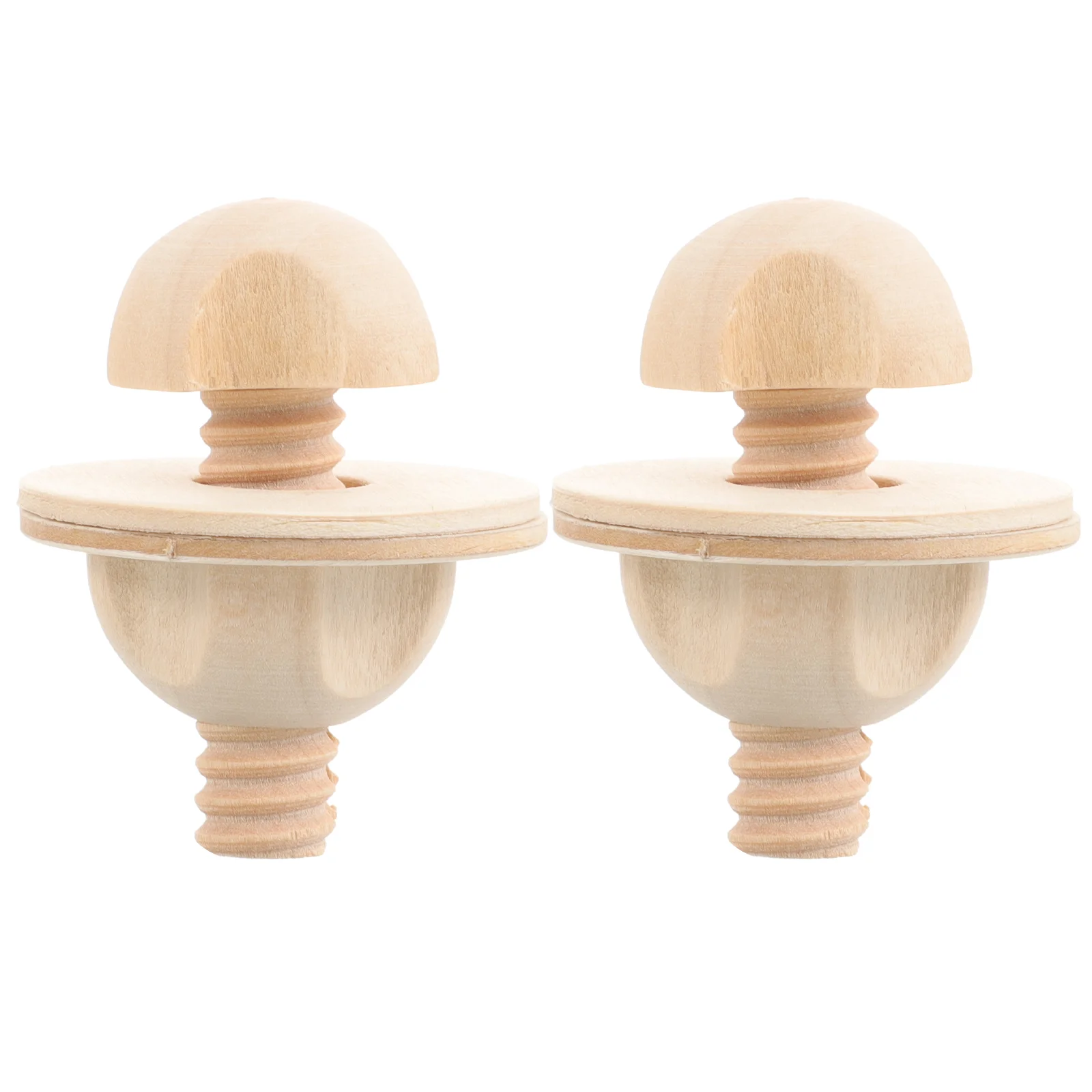 2 Pcs Solid Wood Screws Birdcage Perch Hanging Part Fix Nuts Springboard Wooden Feeder Accessory Portable