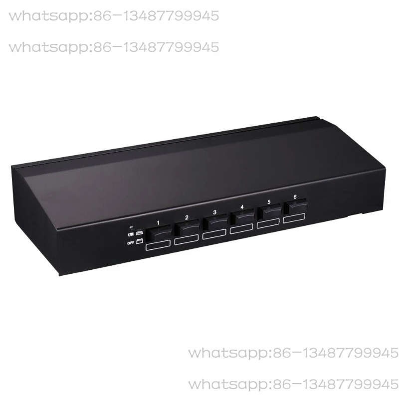 Six Way Stereo Speaker Selector Switch Amplifier Selector Bidirectional Selective Switcher
