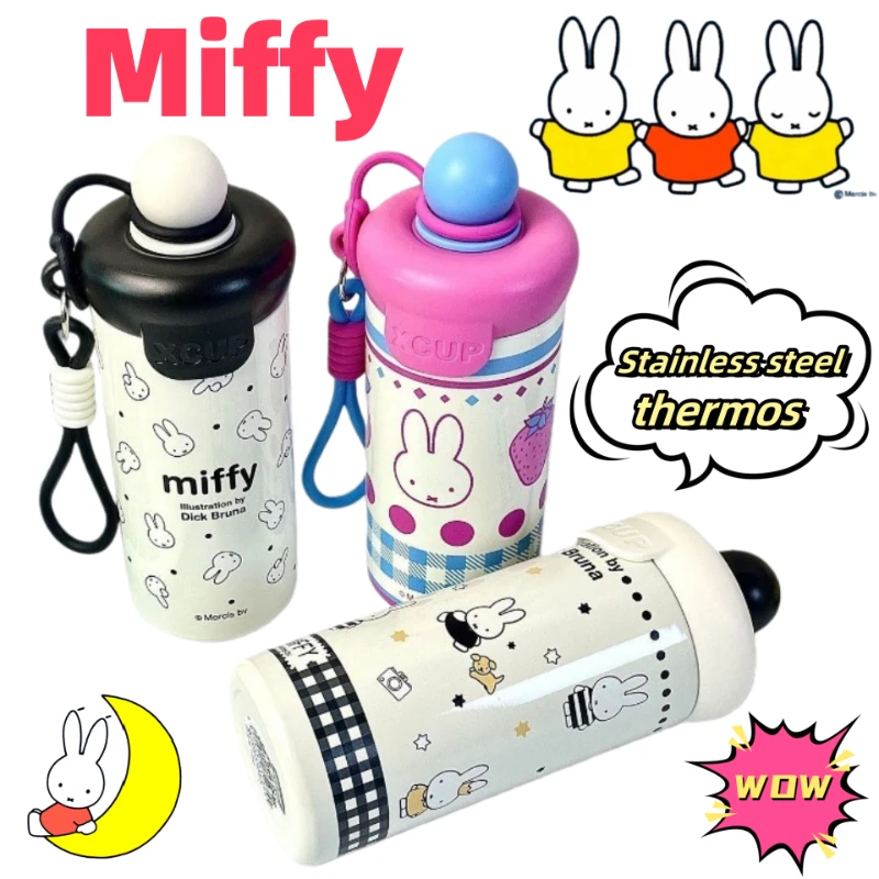 

Miffy Anime Insulated Water Bottle Large Capacity Stainless Steel Student Campus Cup Portable Home Coffee Cup Exquisite Gift