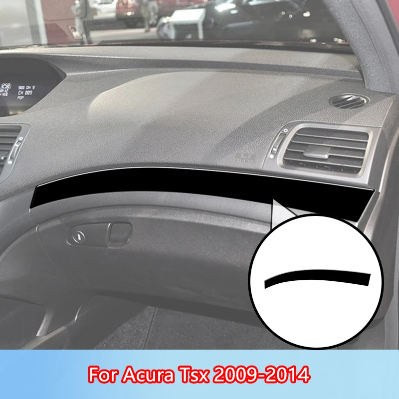 

Above The Glove Box Brand New ABS Gloss Black Stickers For Acura Tsx 2009 2010 2011 2012 2013 2014 Car Interior Accessories