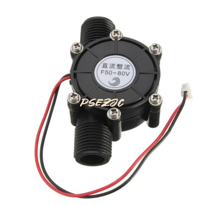 Newest Hot 1PC 80v/12v /5V 10W DC Micro Hydro Generator Tap Water Flow Hydraulic DIY 1/2 Inch Alternative Energy Generators
