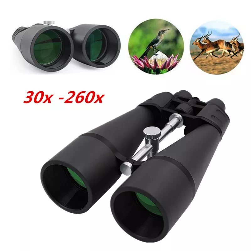 High Power Zoom Binoculars 30-260x160 Telescopes Camping Hiking Adjustable