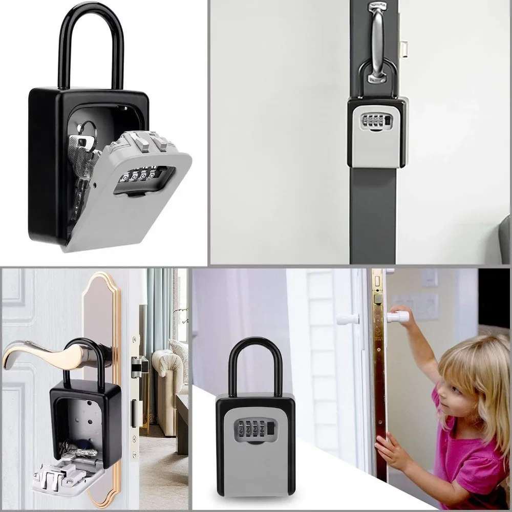 Secure External Password Storage Padlock Combination Lock Key Safe Key Box Lock box For Keys Lock Boxes key password box