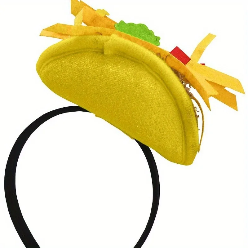 ハンバーガー フライドポテト 帽子 サンドイッチ 食品 ヘッドバンド 装飾 感謝祭 パーティー パフォーマンス 面白い小道具