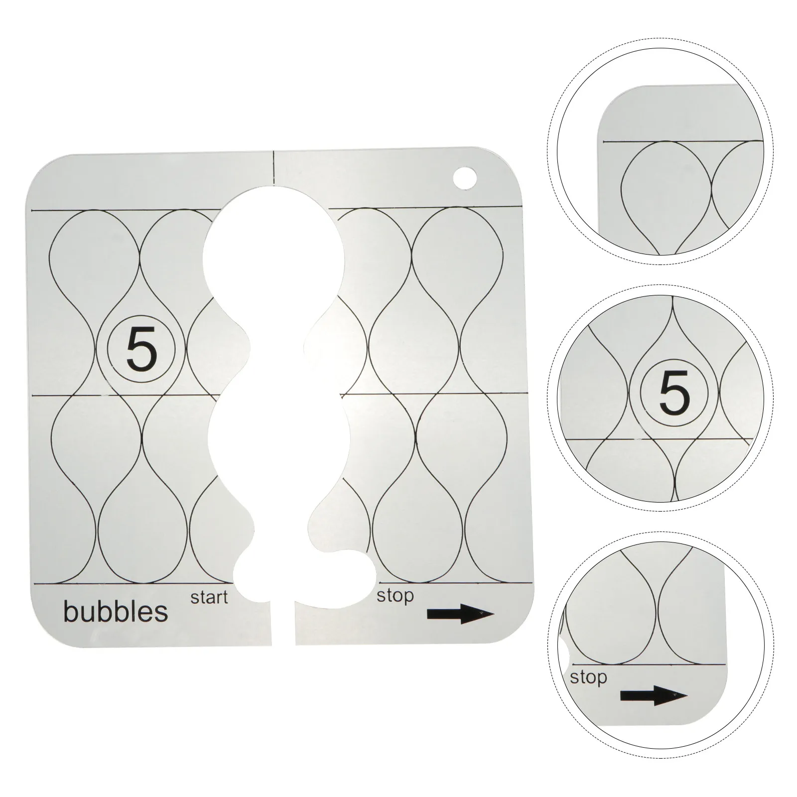 Tool Clear Measuring Ruler for Sewing Multipurpose Fabric Quilting DIY Patchwork Template Pattern Master Crafts