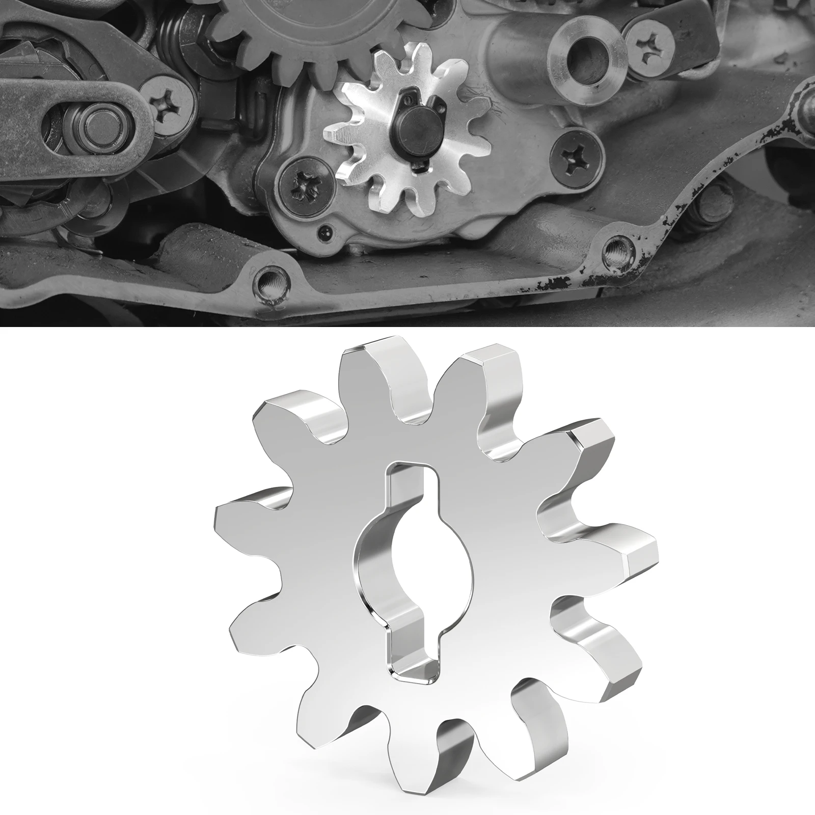 

NICECNC For Suzuki DR-Z 400SM 400S 400E 400 DRZ400SM DRZ400E DRZ400S DRZ400 2000-2024 2023 16331-29F01 11 Teeth Oil Pump Gear