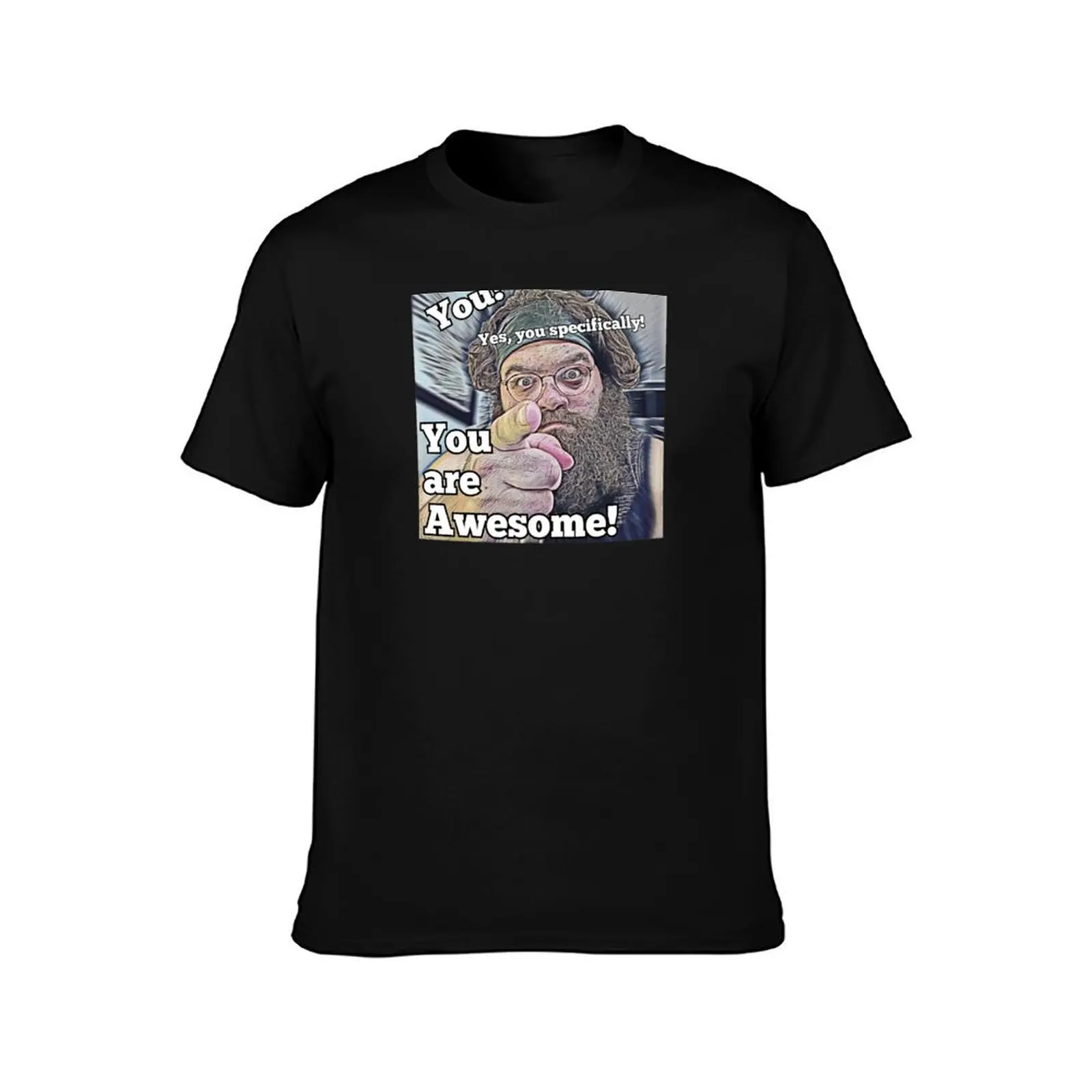 you are awesome (point) T-Shirt Gym Wear Breathable Short Sleeve Tee