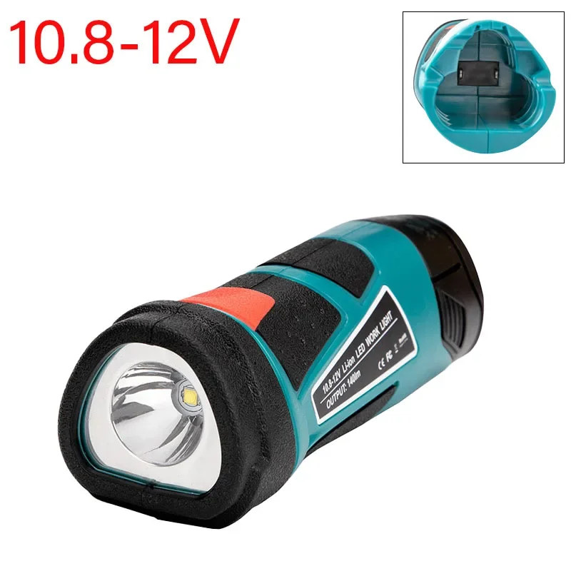 

WORK LIGHT Rechargeable Lithium Ion Flashlight Suitable for BOSCH Milwaukee Makita 3W 10.8V-12V LED Lamp (No Battery No Charger)