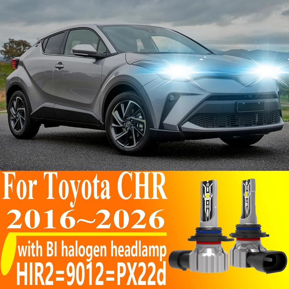 2pcs HIR2 9012 PX22d Led Headlight High Power Canbus Light Car Bulb White Auto Fog Diode Moto Lamp 12V For Toyota CHR 2016~2026