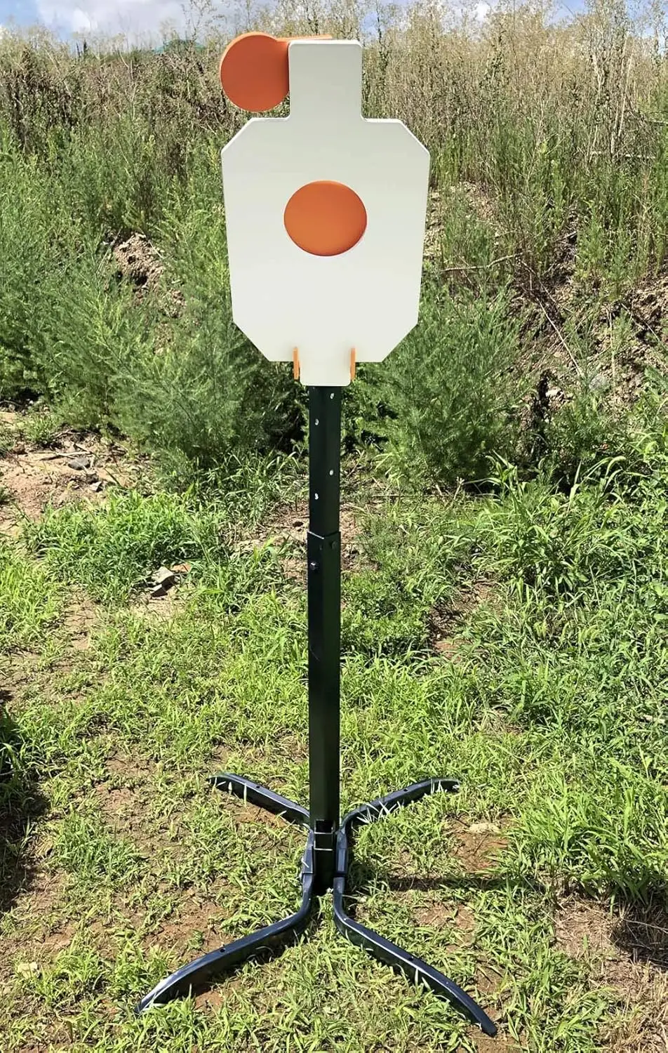 AR500 هدف إطلاق نار من الفولاذ ، IDPA متفاعل ، طقم كامل ، مجموعة حامل ، 12 "x 20" x"