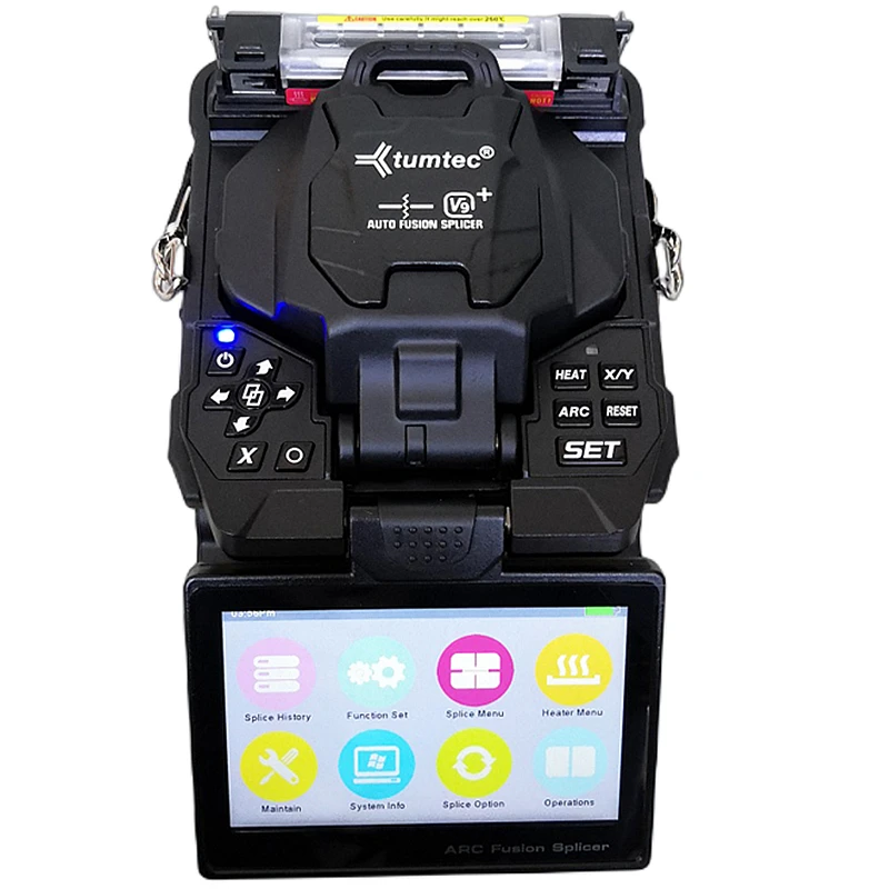 

Tumtec V9+ Core To Core Alignment Fiber Optic Fusion Splicer Machine Fusionadora Tumtec V9