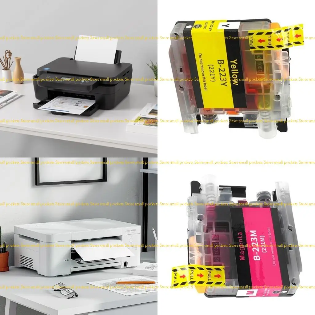 R1WD Large Volumed Printer Cartridge For LC223 LC221 Printer Crisped Text Printing Photo Quality Output Easy Replacement