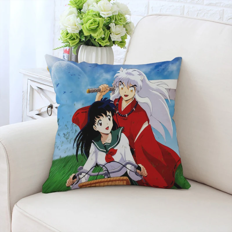 

40x40cm pillowcase anime I-Inuyasha custom double-sided printed sofa cushion cover home headboard cushion chair cushion 50x50cm