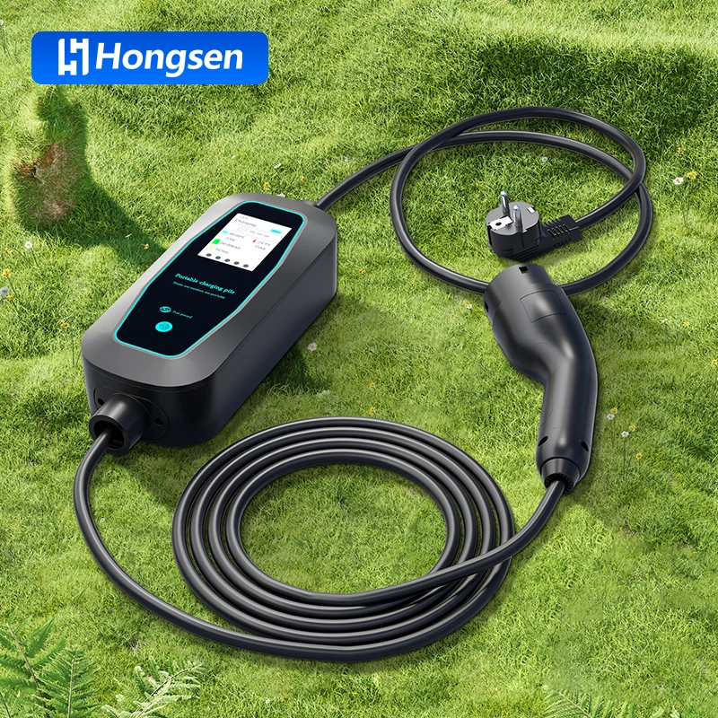 

Hongsen China Wholesale Smart Type 1 7KW EV Charger Portable Charging 16a/32a Box With CE FCC Certification OEM BYD