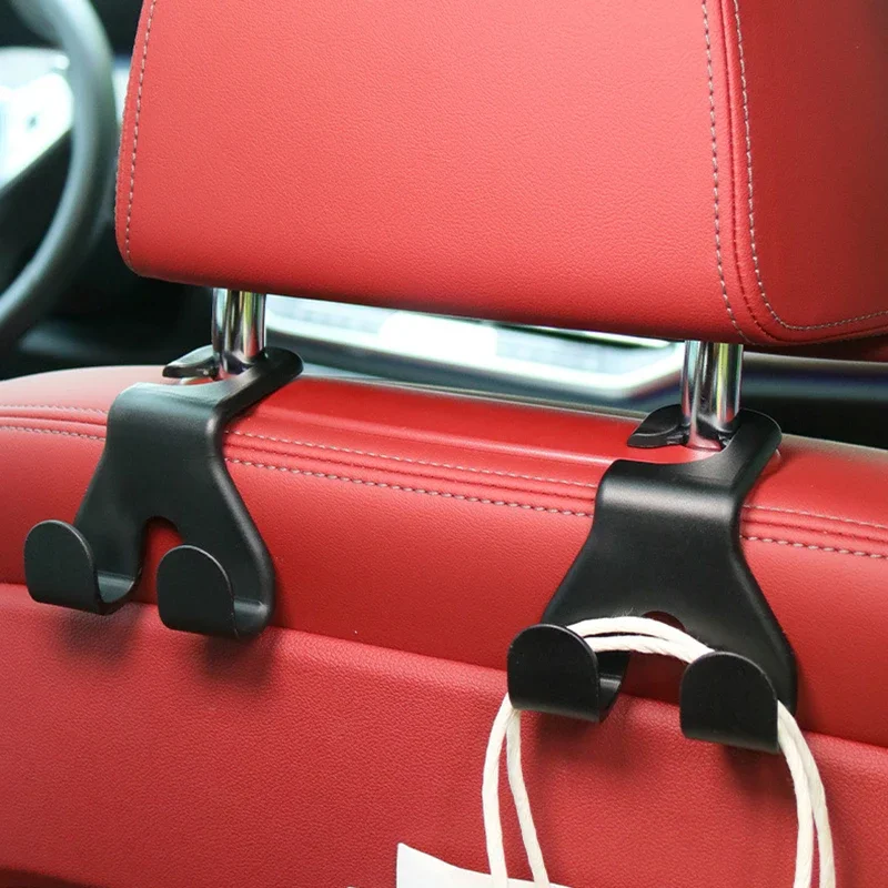 2 in 1 Concealed Creative New Car Seat Back Hook Durable Multi Functional Rear Car Phone Holder Hook Automotive Accessories