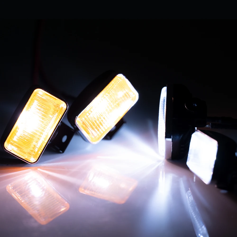 AXSPEED 1 مجموعة LED أضواء المصابيح الأمامية الأضواء ل TRX-4 TRX-6 محوري SCX10 90046 الشبح 1/10 RC قطع غيار السيارات الديكور اكسسوارات