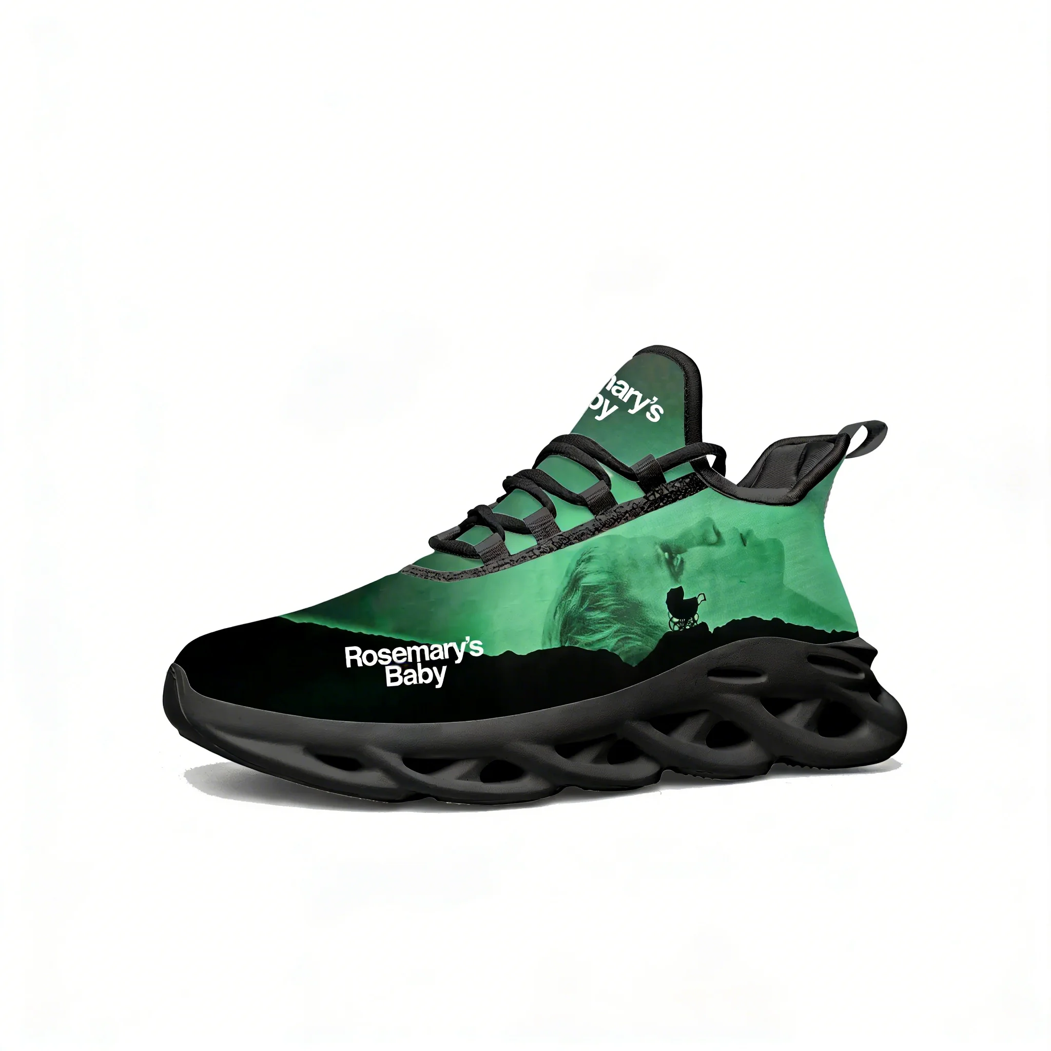 

Rosemary's Baby Lace Mesh Shoes Flat Sneaker Men Women Sports Shoe High Quality Personalized Fashion Sneakers Custom Made Footwe