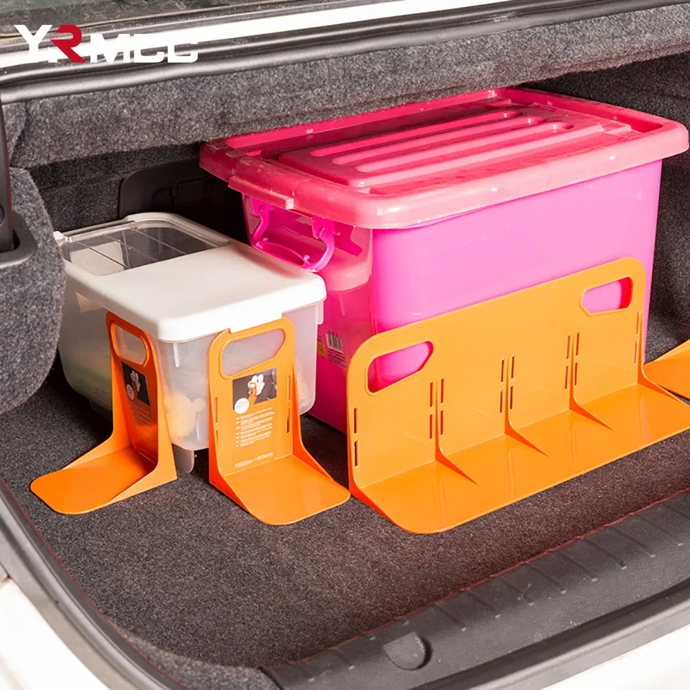 Car Trunk Storage Box Fixed Partition Multifunctional Auto Trunk Fixed Rack Holder 2Size Cars Plastic Baffle Solid Baffle Back