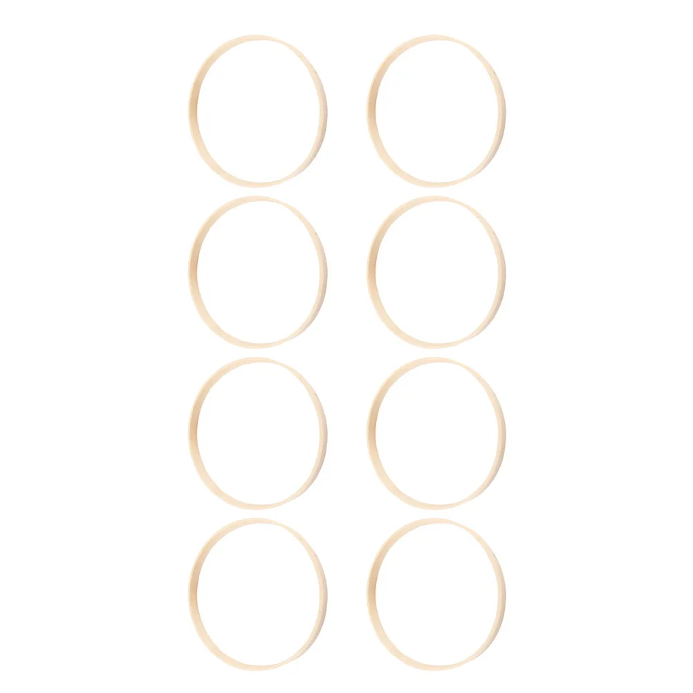 8 Stück Bambusringe für DIY Makramee Handwerk Traumfänger Kranz Reifen Zubehör Bambusringe Kranz Reifen Makramee Zubehör