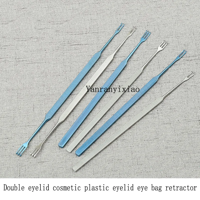 Titanium alloy skin eyelid pull hook rake eye bag pull hook tear sac to do double eyelid tool ophthalmic plastic equipment