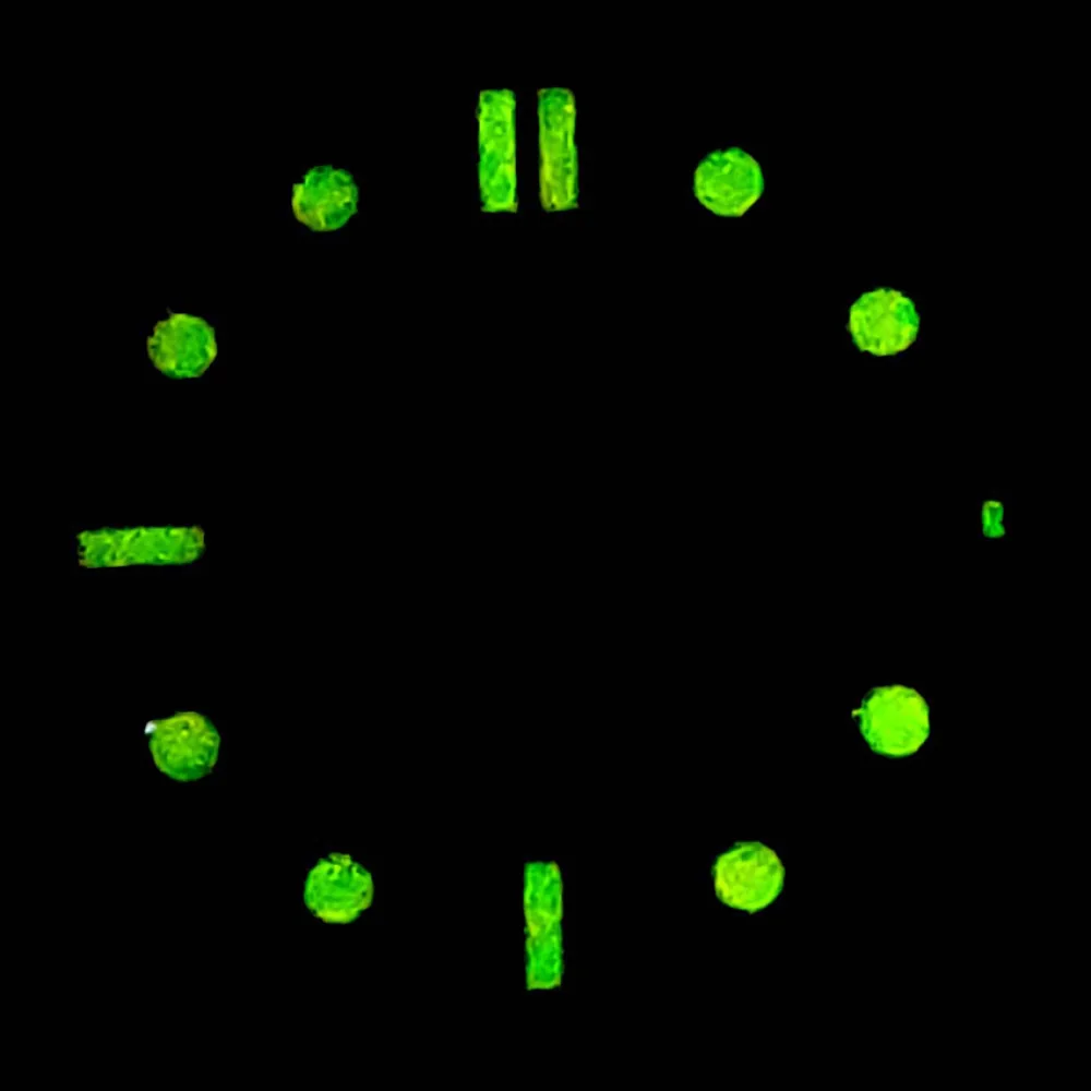 NH35 Dial 31MM Green Luminous Watch Dial for NH35 NH36 4R35 Movement Single Calendar Watch Faces for SKX007 Modified Accessories