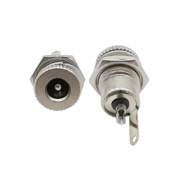 LOT DC099 5.5*2.1 5.5*2.5 DC Power Male Plug Metal Jack Socket Female Panel Mount Connector DC-099