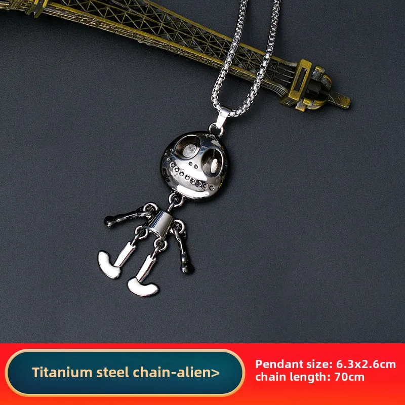 JesusCrossNecklaceRobotDinosaurAngelPendant mode charme hexagramme Clown ours collier vêtements correspondant accessoires cadeau pour hommes