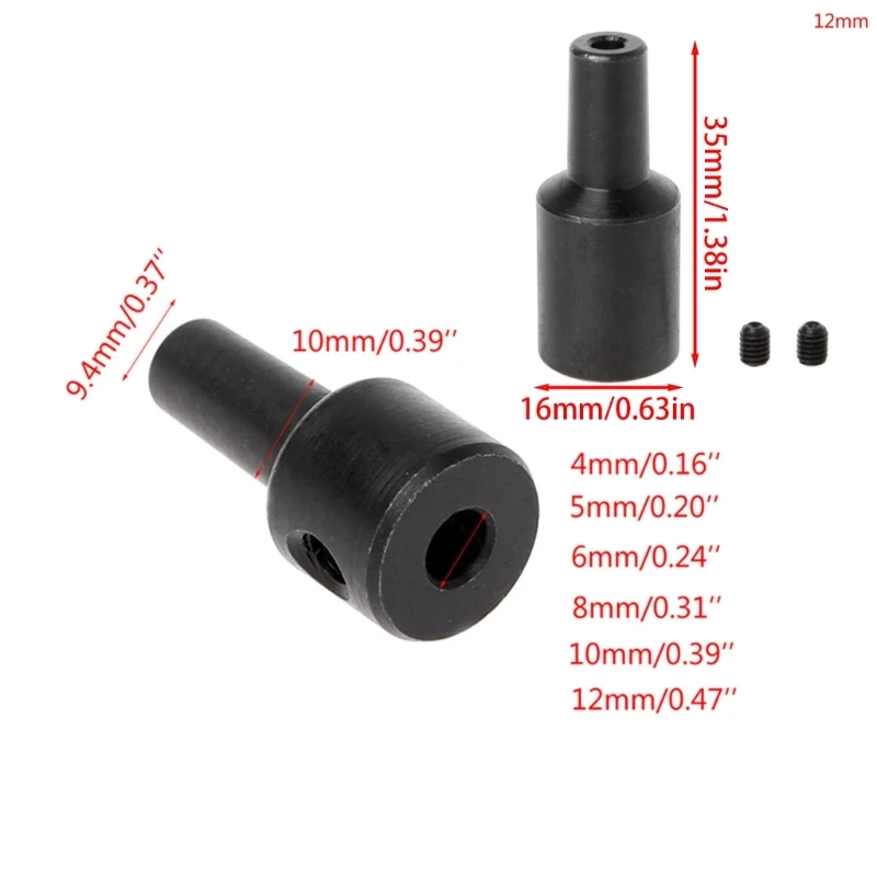 4-12 mm Eje del motor B10 Abrazadera taladro Acoplador mandril Conector Manguito Tornillo
