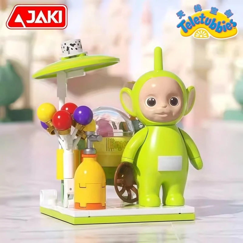 Teletubbies Xiaobo Spielmaschine Zusammenbau Bausteine Kawaii Anime Cartoon Modell Sammlerstück Ornamente Kinder Weihnachtsgeschenk