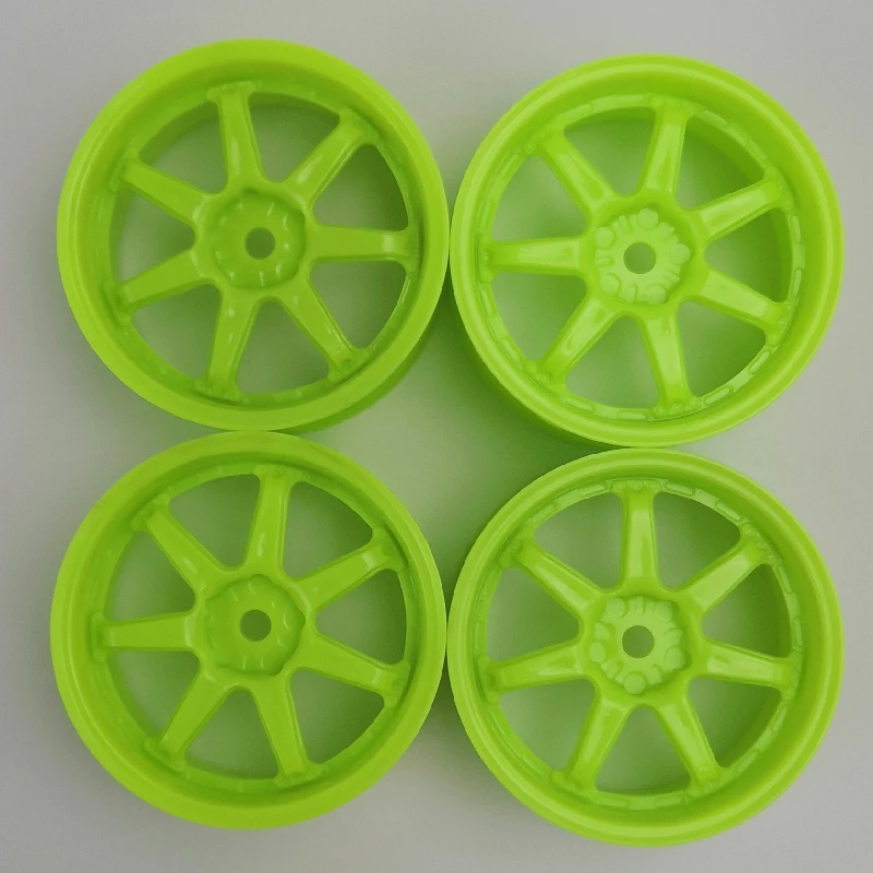 4pcs 3mm Offset RC Car 1/10 Scale Plastic Wheels Rims Drift On Road Touring Racing Model Hobby