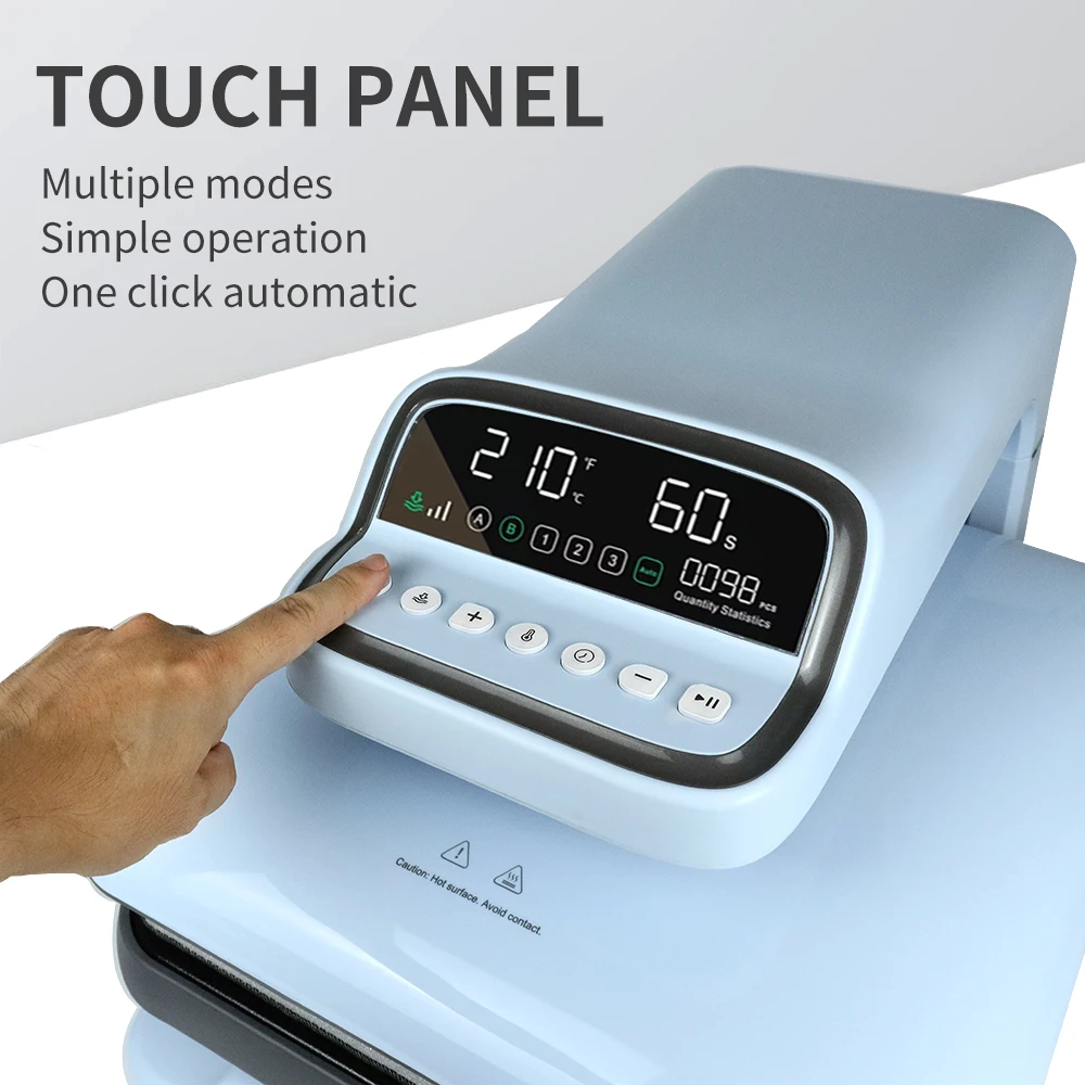 เครื่องรีดร้อนแบบอัตโนมัติสำหรับงานอุตสาหกรรม ราคาดี ระดับมืออาชีพ สำหรับงานพิมพ์แบบระเหิดสีดิจิตอลโดยตรง ขนาด 38*38 ซม.