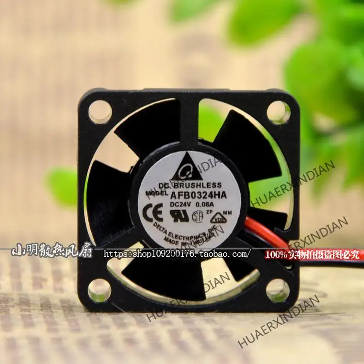 جديد AFB0324HA 3 سنتيمتر 3010 24V 0.08A 2 التبريد مروحة الجمعية عدة