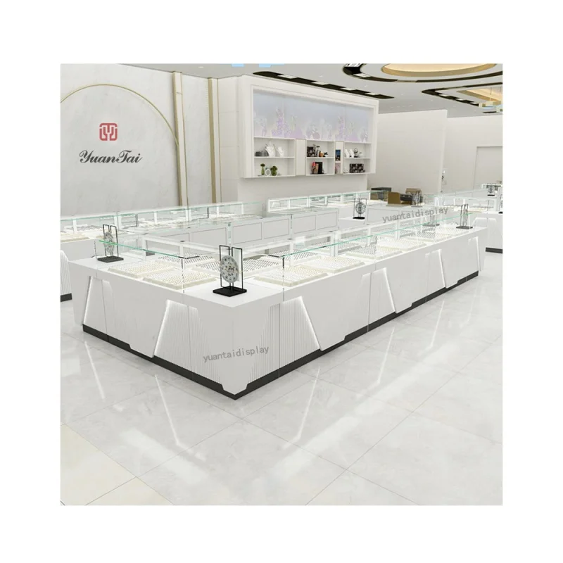 

custom.Simple Fashion Jewelry Display Cabinet Watch Glass Counter Glasses Showcase for Mall