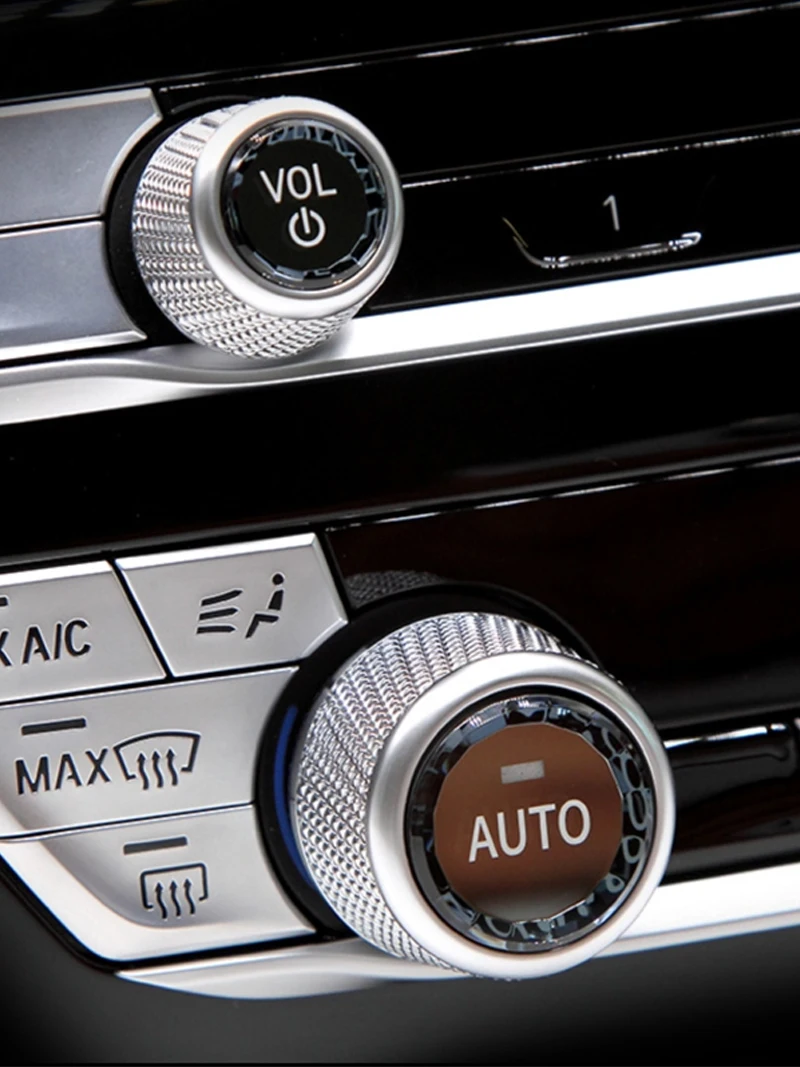 Crystal Car Volume Air Conditioning Knobs Audio Control Button Knob Cover Trim For BMW MGU 1 2 3 4 5 6 7 8 X3 X4 X5 X6 X7 Series