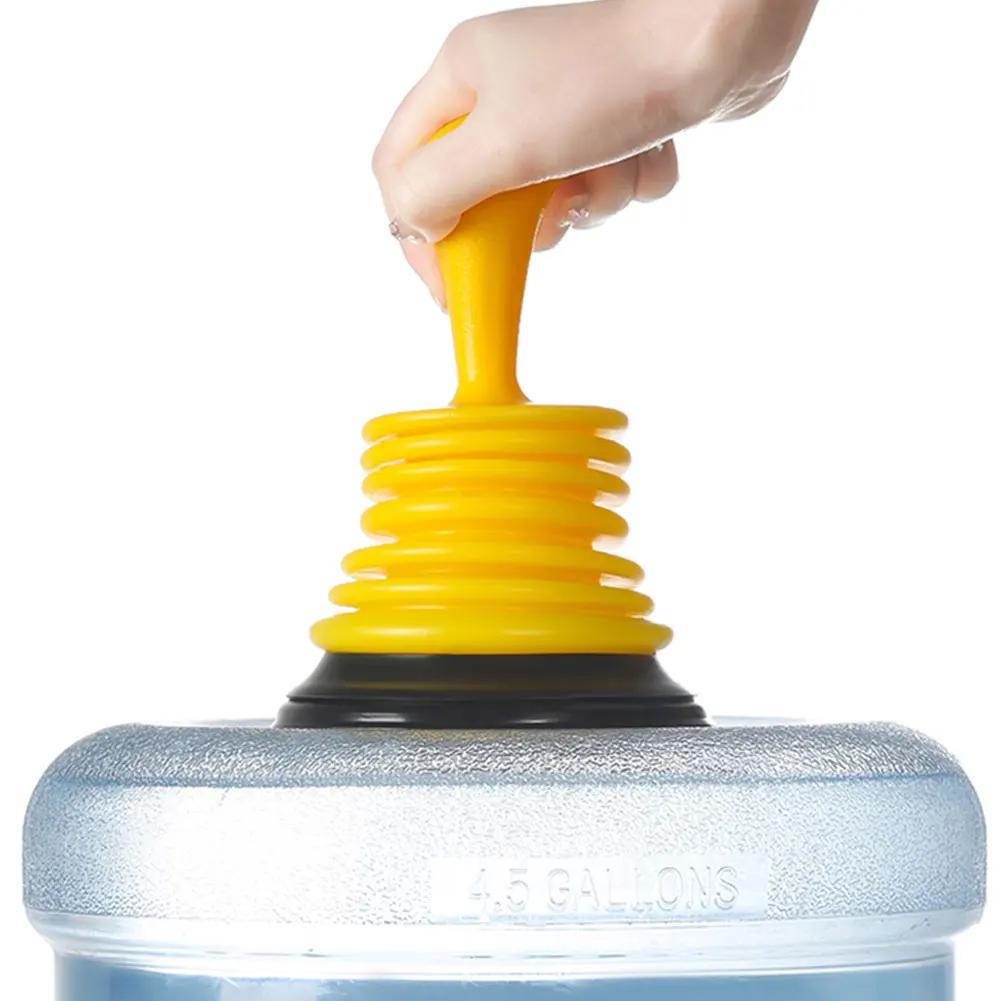 Manual Drain Suction Cup Anti Blocking Plunger Suction Bowl Powerful Sink Plunger for Kitchen Shower Toilet