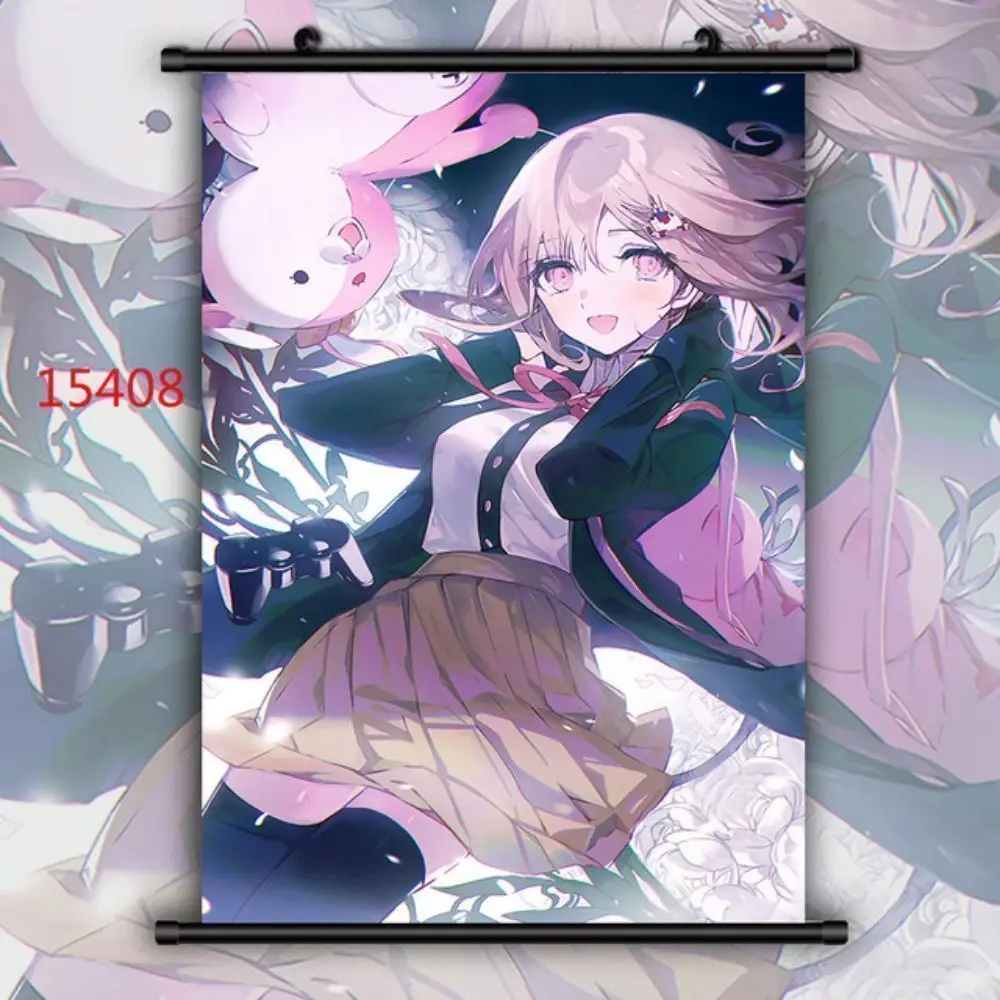 Scroll Canvas Picture Wall Danganronpa Nanami Chiaki Kirigiri Kyouko Celestia Hanging Painting Home Poster Art Room Decoration