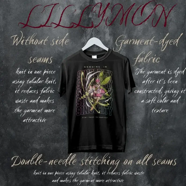 Camiseta inspiradora Lillymon Digimon: Crest of genuine lililimon, mantente fiel a ti mismo T-shirt