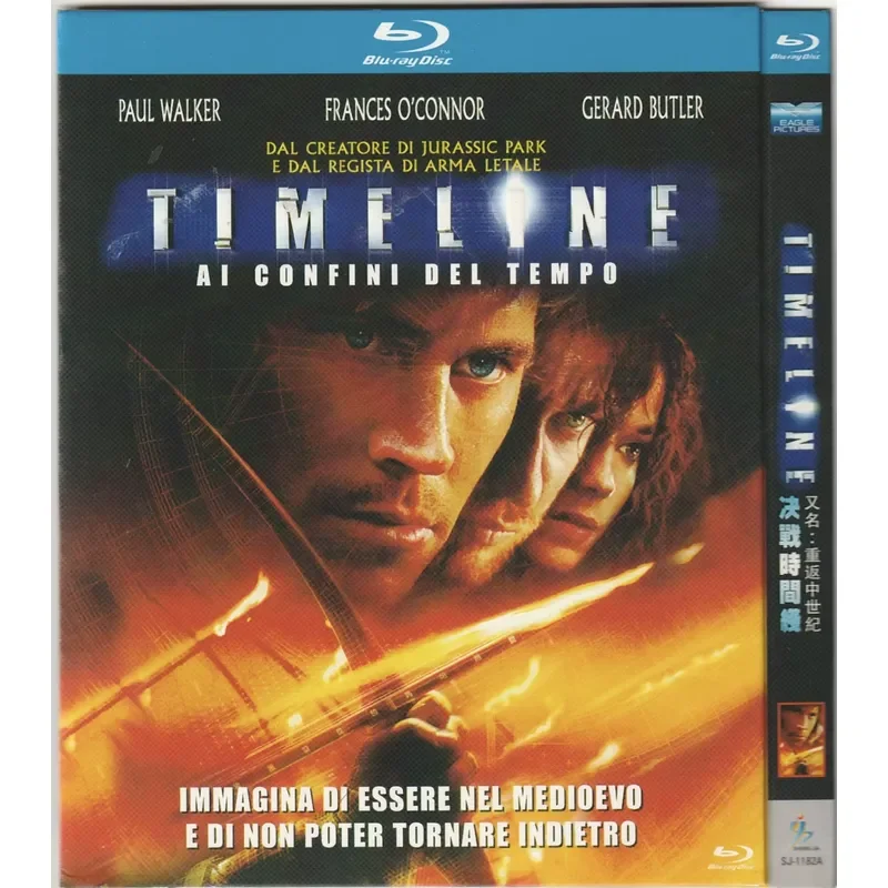 Timeline Blu-ray Disc 2003 Science Fiction Film Starring Paul Walker Painting