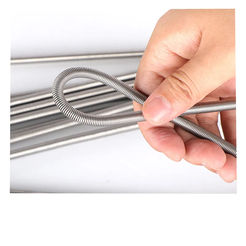 1PCS 304 Stainless Steel 1000mm Length Protective Tube Spring Slender Long Protective Hose Spring