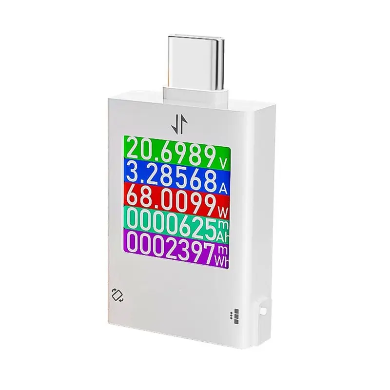 ABGI Type-C PD3.2 Charging Tester, 4.5-50V Multi-Function Digital Display Voltage Ammeter Power Meter for Cell Phone
