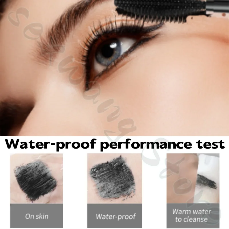 XIXI Mascara, natürlicher schwarzer Pinsel, schlanke, lange Locken, dicke und langanhaltende Einstellung, wasserdicht und schweißfest, nicht leicht zu schwachen