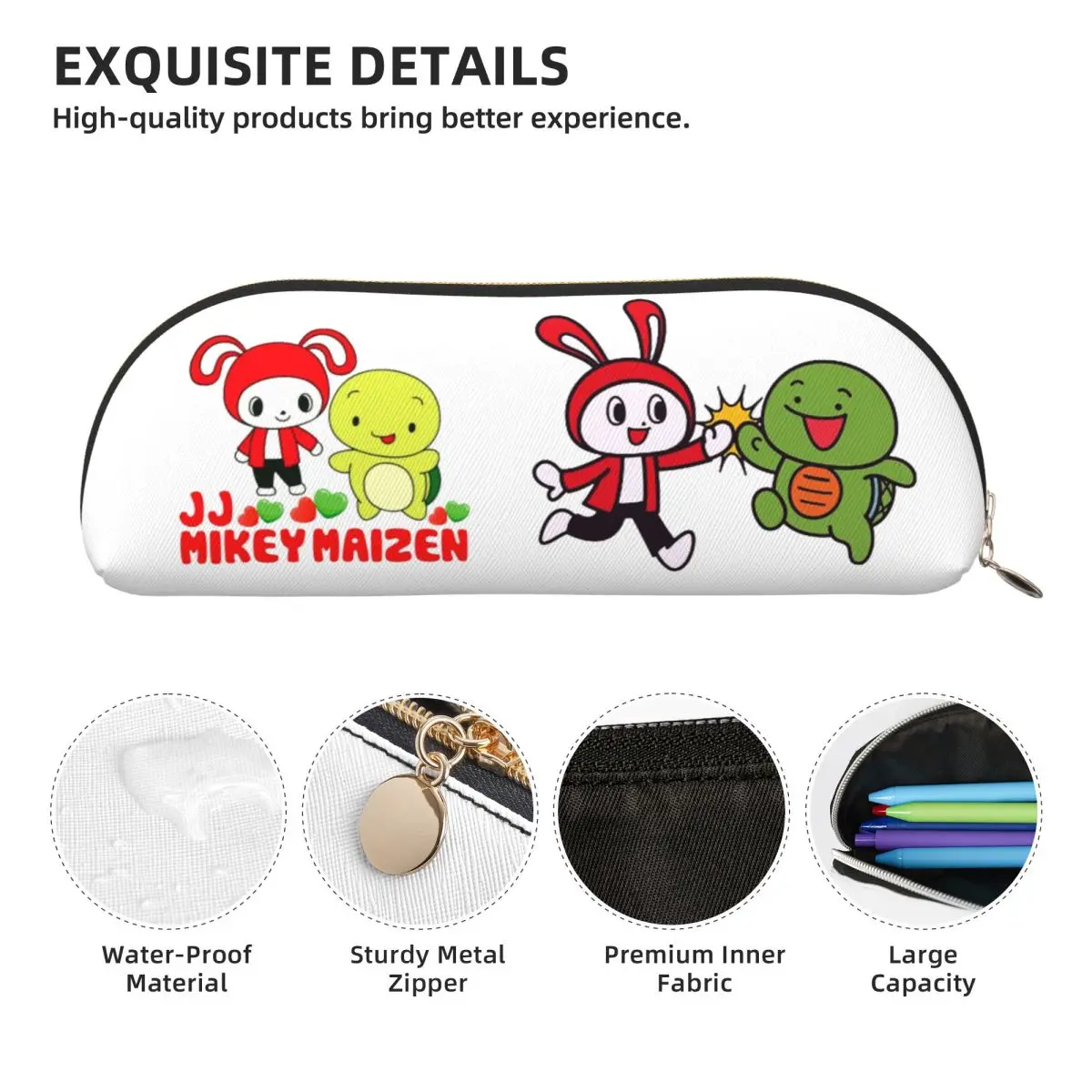 Jj ميكي مايزن مقلمة حامل قلم تخزين لوازم مكتبية سعة كبيرة صندوق القلم حقيبة أقلام رصاص لهدايا الطلاب