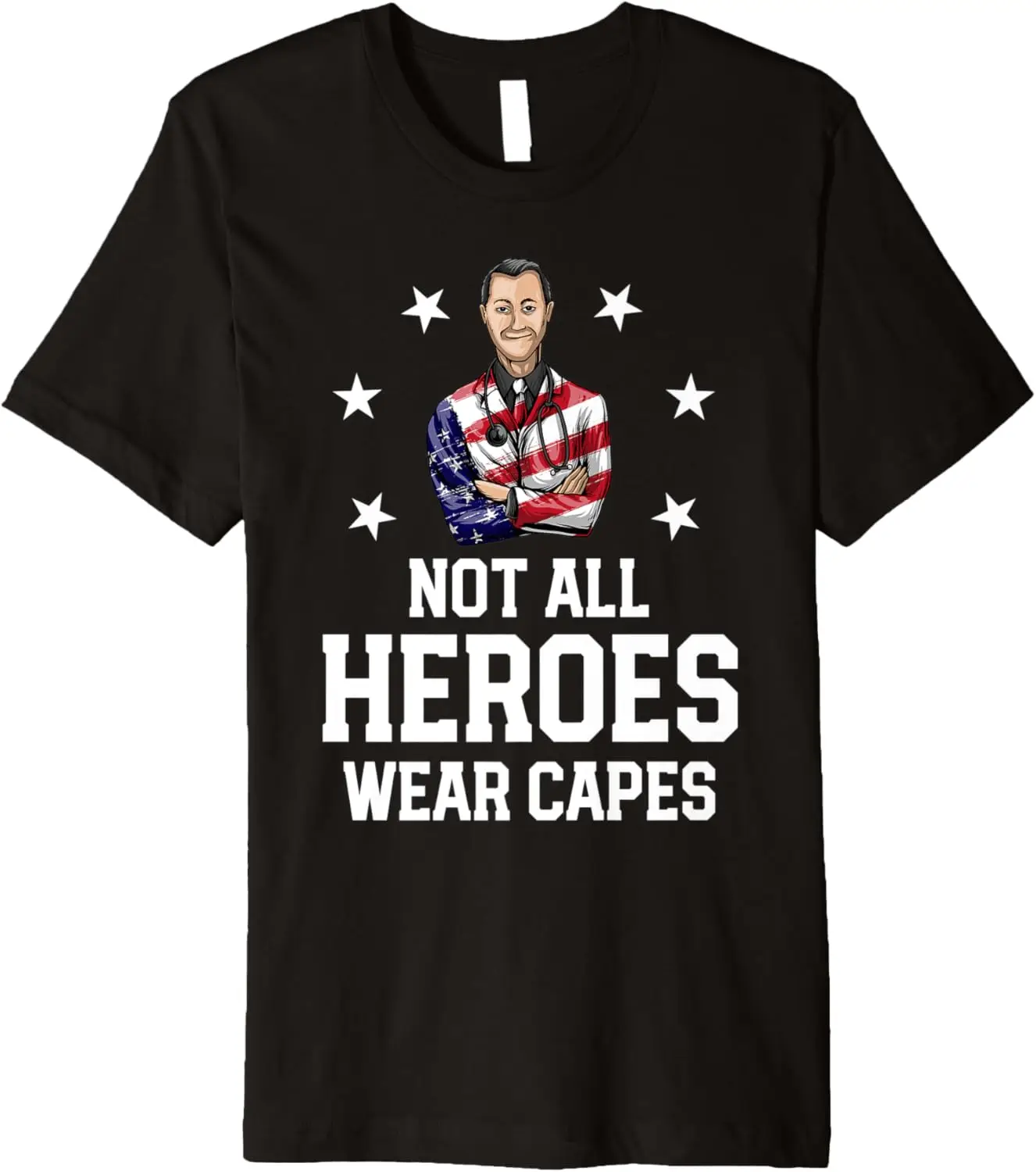 Nurse American Flag Shirt Men Patriotic Gift For Nurse Premium T-Shirt