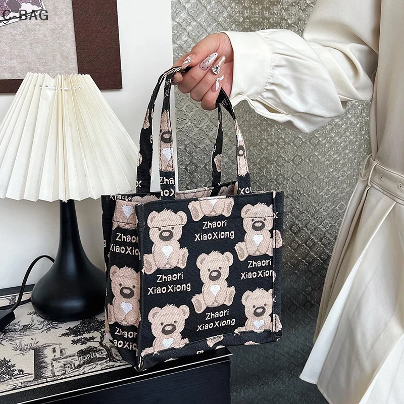 

Linen Bags Handbag For Women Shopper Tote Bag Fashion Designer Bag Convenient Large-capacity For Travel Grocery Bag