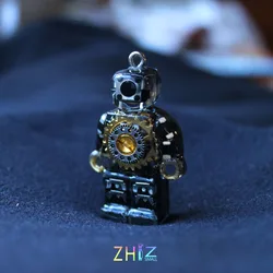 Robotic electronic components Mechanical gear necklace Pendant Hip Hop Cool Gift