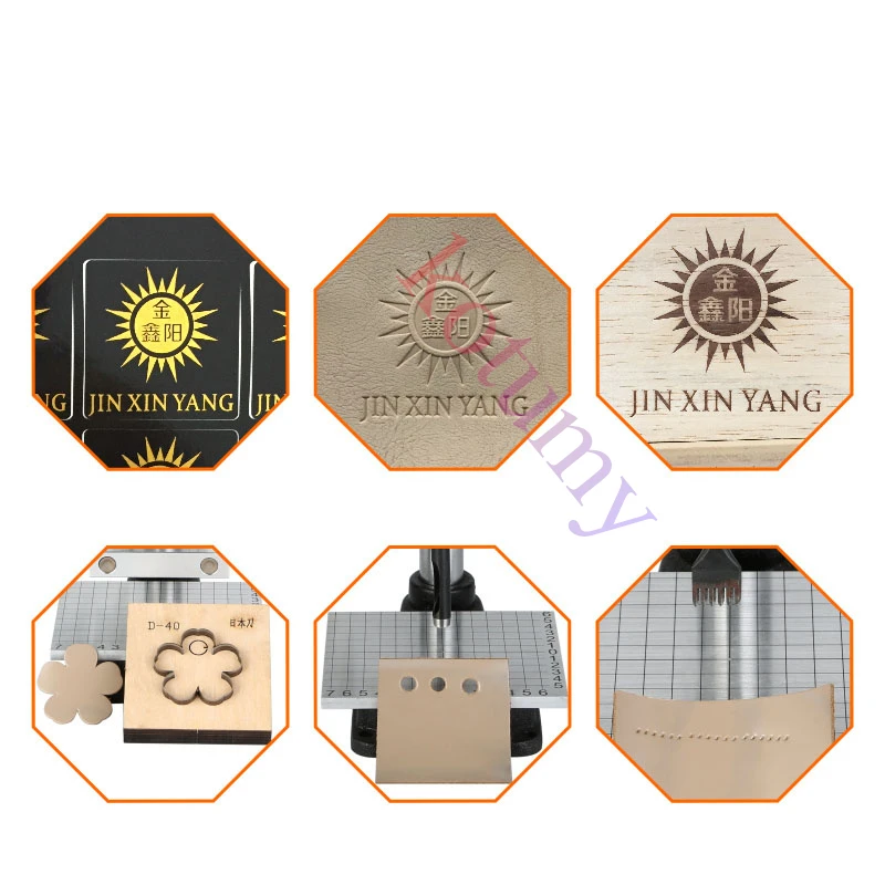 Electric Embossing Machine Hot Foil Stamping Machine  Leather Branding Machine Custom Logo Embossing Tool