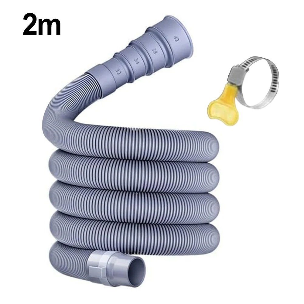 Collapsible Caravan Drain Pipe Flexible with Adjustable Adapter RV Sewer Hose Kit Extendable from 100 to 500 Centimeters