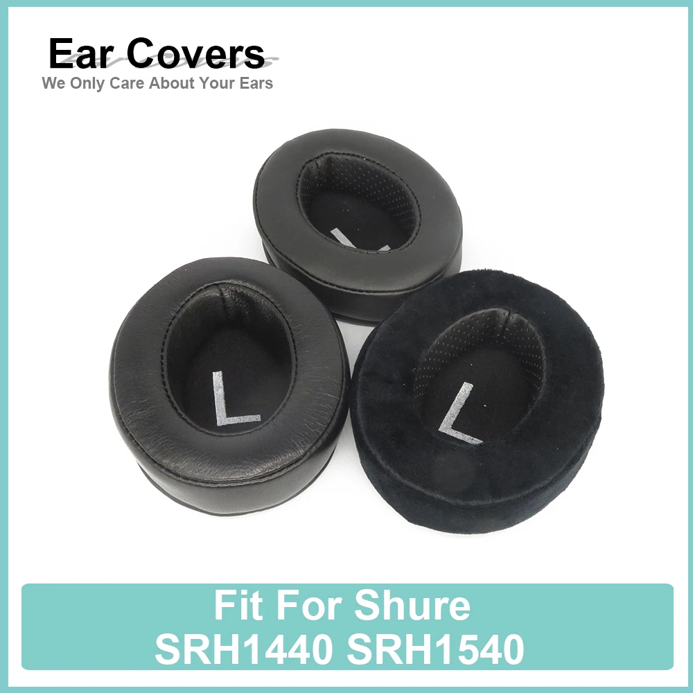 Earpads For Shure SRH1440 SRH1540 Headphone Earcushions Protein Velour Sheepskin Pads Foam Ear Pads Black